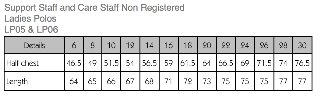 Ladies Care Staff Polo