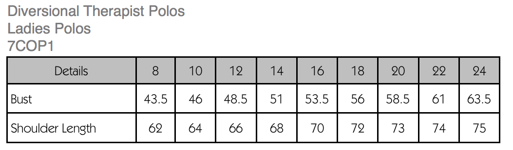 Ladies Diversional Therapists Purple Polo