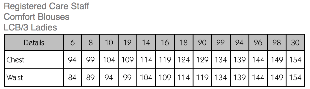 Ladies RN 3/4 White Comfort Blouse