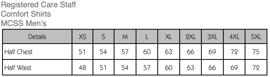 Men's RN S/S White Comfort Shirt