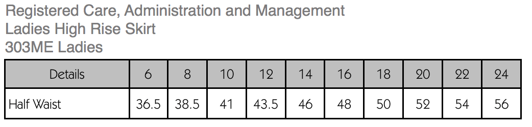 Ladies Mid Length Skirt