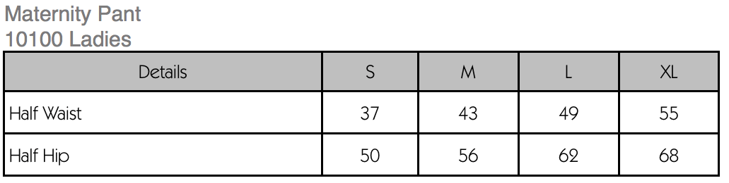 Ladies Maternity Pant