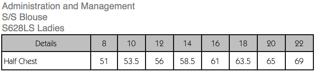 Ladies Silver Mist S/S Blouse