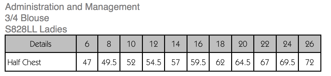 Ladies Black 3/4 Sleeve Blouse