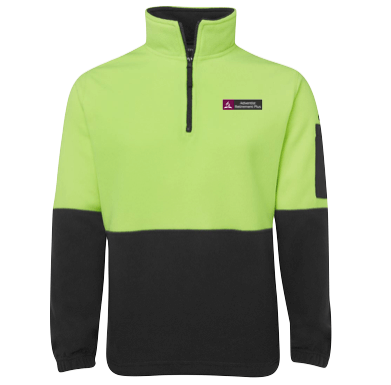 Men's Hi Vis Zip Polar Fleece