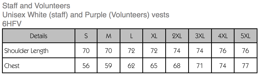 Unisex Volunteer Vests