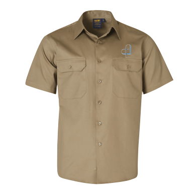 Men's S/S Drill Shirt Khaki
