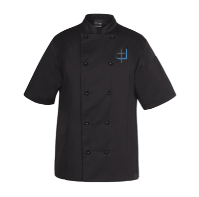 Unisex Vented Black Chef Jacket