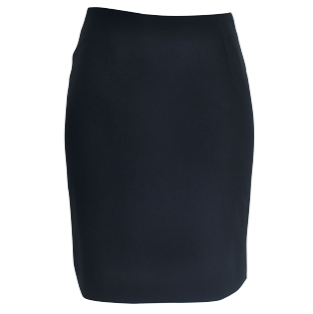 Ladies Navy Knee Skimming Skirt