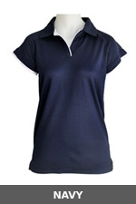 Ladies Cottonrich Polo Cap Sleeve