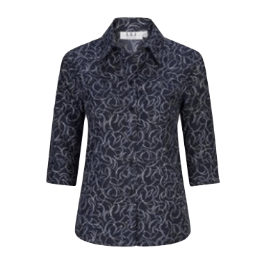 Swirl 3/4 Sleeve Blouse