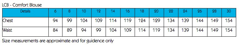 Blue Comfort Blouse Short Sleeve