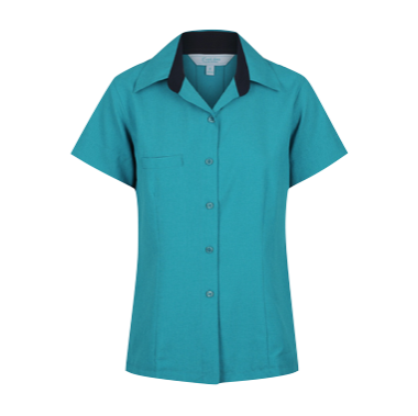 Ladies Short Sleeve Reef Comfort Blouse
