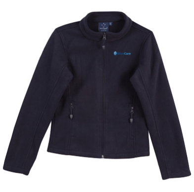 Navy Polar Fleece Fitted Jacket