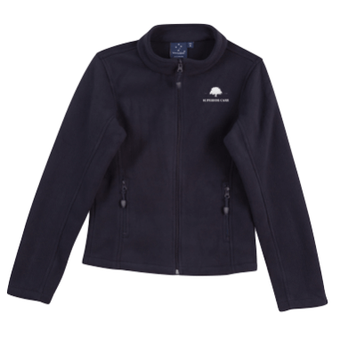 Navy Polar Fleece Fitted Jacket