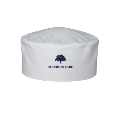 White Chef Hat Vented