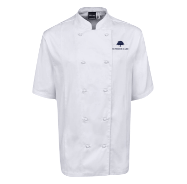 Unisex White Vented Chef Jacket