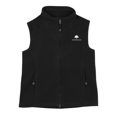 Men's Black Fleece Vest