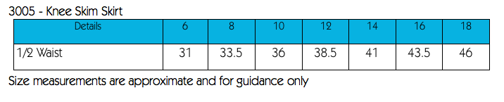 Navy Knee Skim Skirt