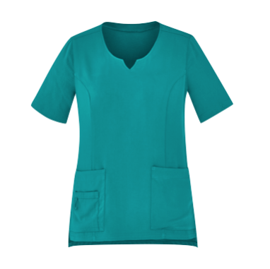Tailored Fit Round Neck Scrub Top