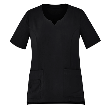 Tailored Fit Round Neck Scrub Top