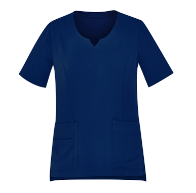 Tailored Fit Round Neck Scrub Top